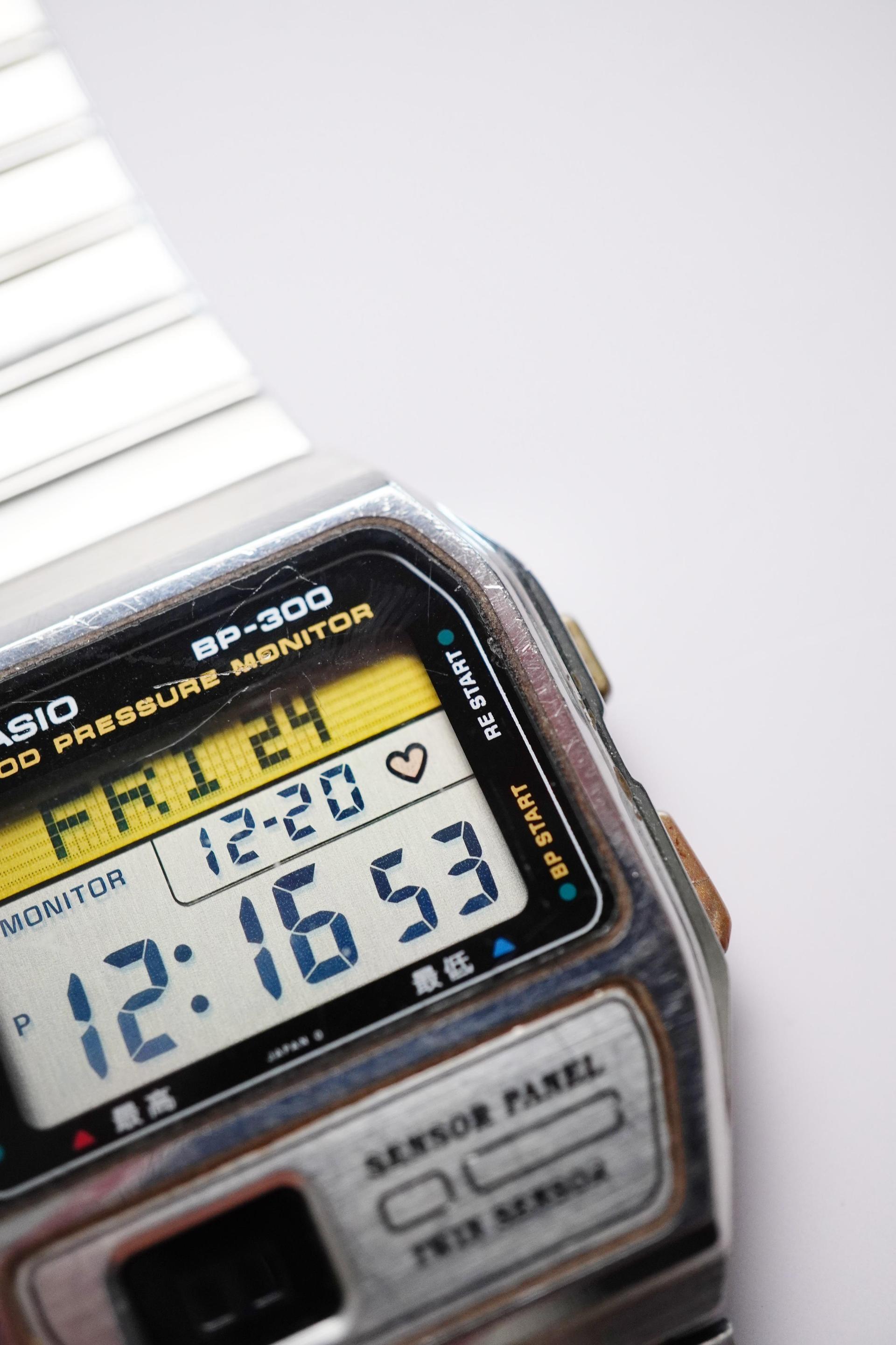 Vintage Casio BP-300 Blood Pressure Monitor Twin Sensor Made in
